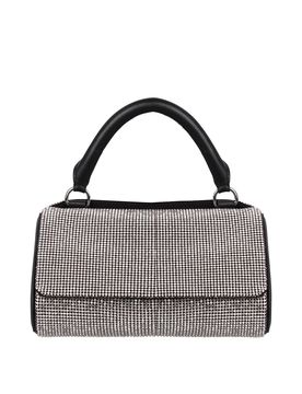 Borsa mini white crush con decorazione