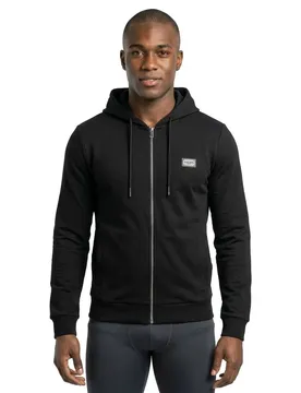 Felpa Con Zip Mmfl00892-fa150168 Black M