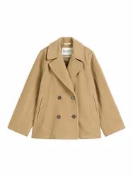 Giacca di lana marrone chiaro 36