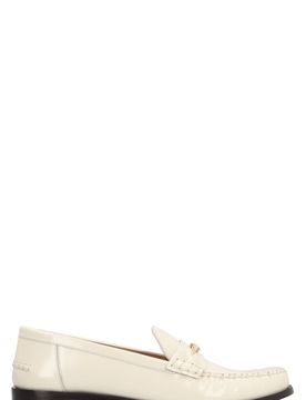 Horsebit Round-Toe Leather Loafers