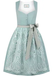 Dirndl Liviana (türkis, Gr. 32) von Bergfeuer Couture für Damen, 100 % Polyester