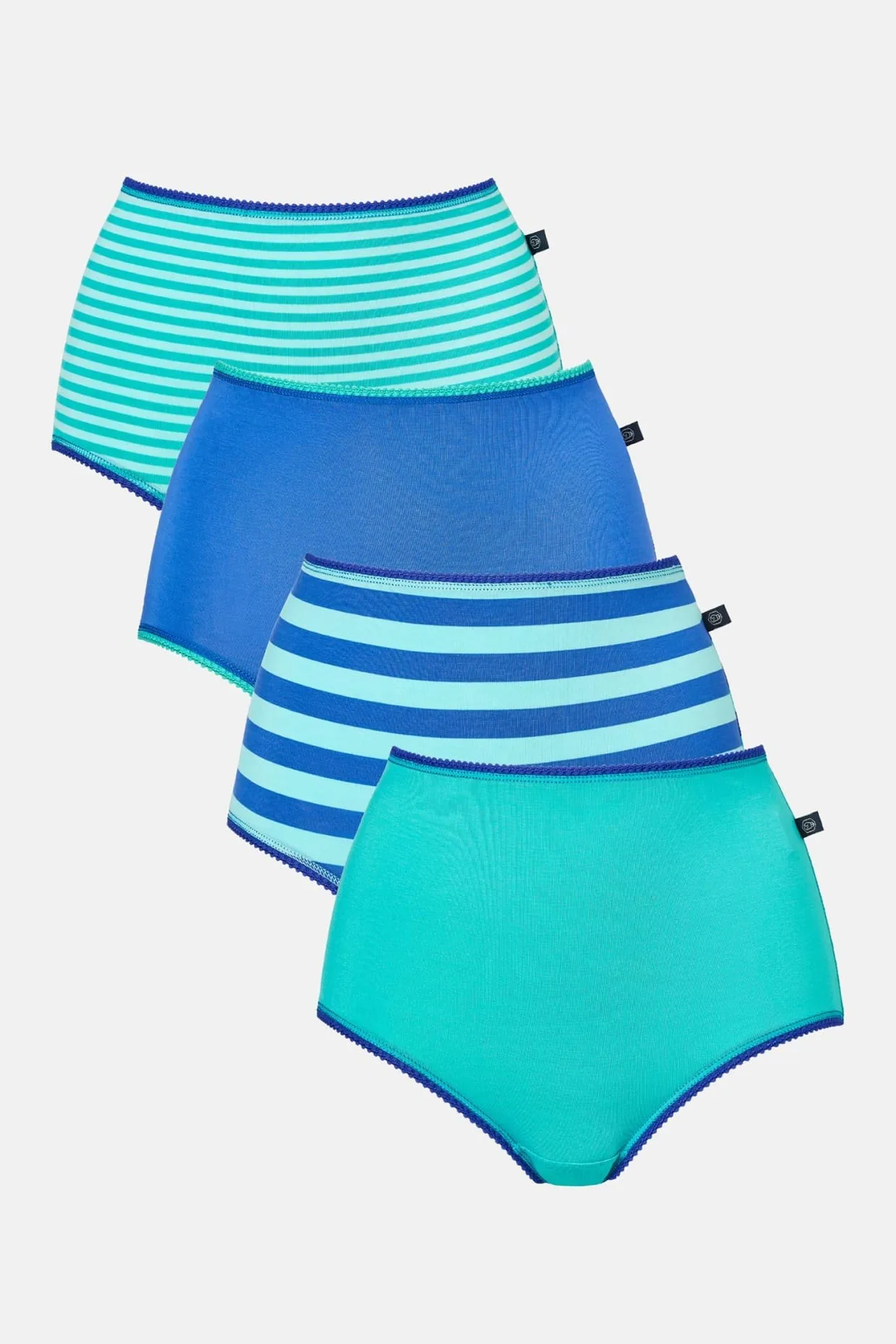 Womens Four-pack Bamboo Full Briefs - - Size: L - British Boxers - FashionsVida