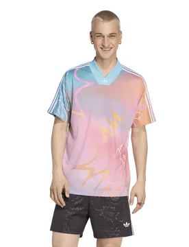 Love Unites Aop Jersey Herren Trikots/Replikate - Orange - Größe L - Poly Mesh Orange L - Adidas - FashionsVida