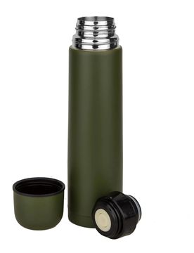 Vakuum Thermoflasche MFH 1 L oliv Default Title adult