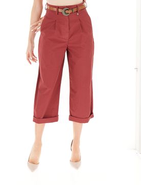 Dixie Pantalone cropped MATTONE XS
