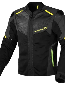 Giacca Moto Orcano 2.0 Night Eye Nero fluo Giallo taglia XL - Macna - FashionsVida