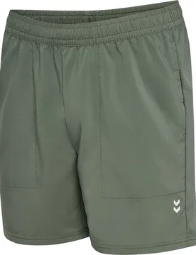 Pantaloni Corti Pulse Workout Castor Gray L - Hummel - FashionsVida