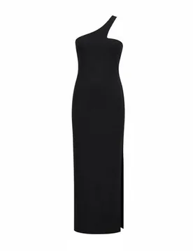 Vestido midi Mujer Negro 42 Mujer - Sportmax - FashionsVida