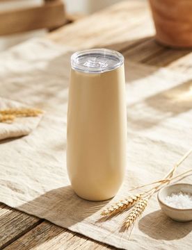 Tazza in acciaio inox - beige