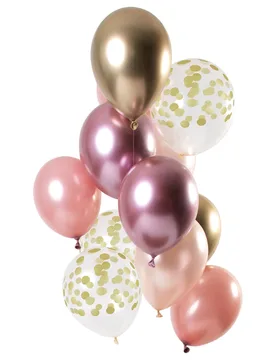 Latexballons Roségold und Gold 33 cm - FOLAT BV - FashionsVida