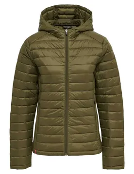 Manteau Red Quilted Dark Olive S