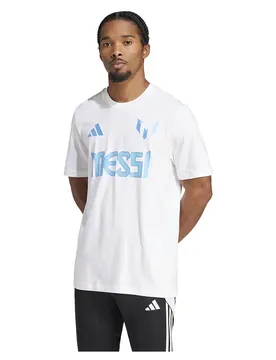 T-shirt à Manches Courtes Messi Name&number Graphic White XL