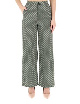 Pantalone a palazzo VERDE MILITARE 50