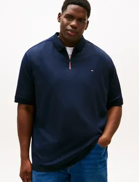 BT-LIQUID COTTON RWB ZIP POLO-B male