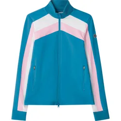 Jacke Loft Full-Zip, türkis/rosa/weiß s