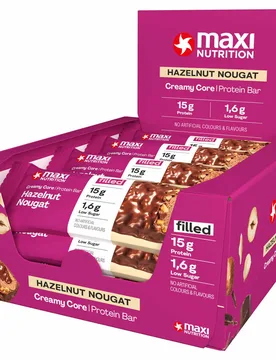 Creamy core bars hazelnut nougat 45g barritas energéticas (UNICA) - Maxi Nutrition - FashionsVida