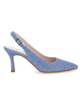 Décolleté Slingback Celesti con Brillantini PITTARELLO CLASS 5171 38