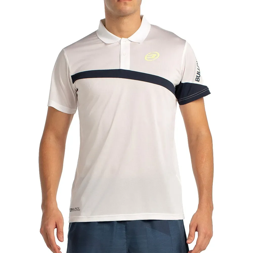 Lucir Short Sleeve Polo White 2XL - Bullpadel - FashionsVida