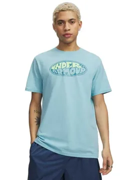 T-shirt à Manches Courtes Oval Wss Blue S - Under armour - FashionsVida