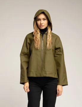 Chaqueta de mujer impermeable con capucha - Tantra - FashionsVida