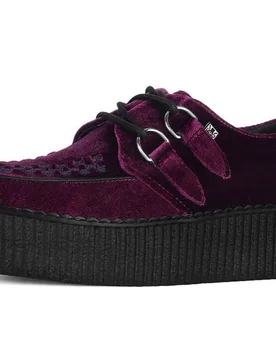 Gothic Creepers - Viba High Creeper - EU36 bis EU42 - für Damen - Größe EU38 - burgund - Frauen - female - T.u.k. - FashionsVida