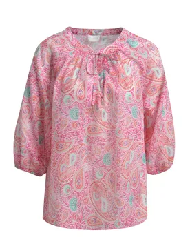 BLOUSE W NECKPANEL AE SLIT, 3/4 RAG female - 40 - FashionsVida