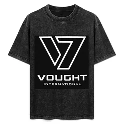 Vought International T-Shirt Basic Simple Design Short Sleeve Shirt