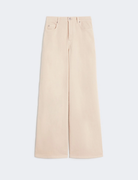 Pantalone wide leg donna sabbia