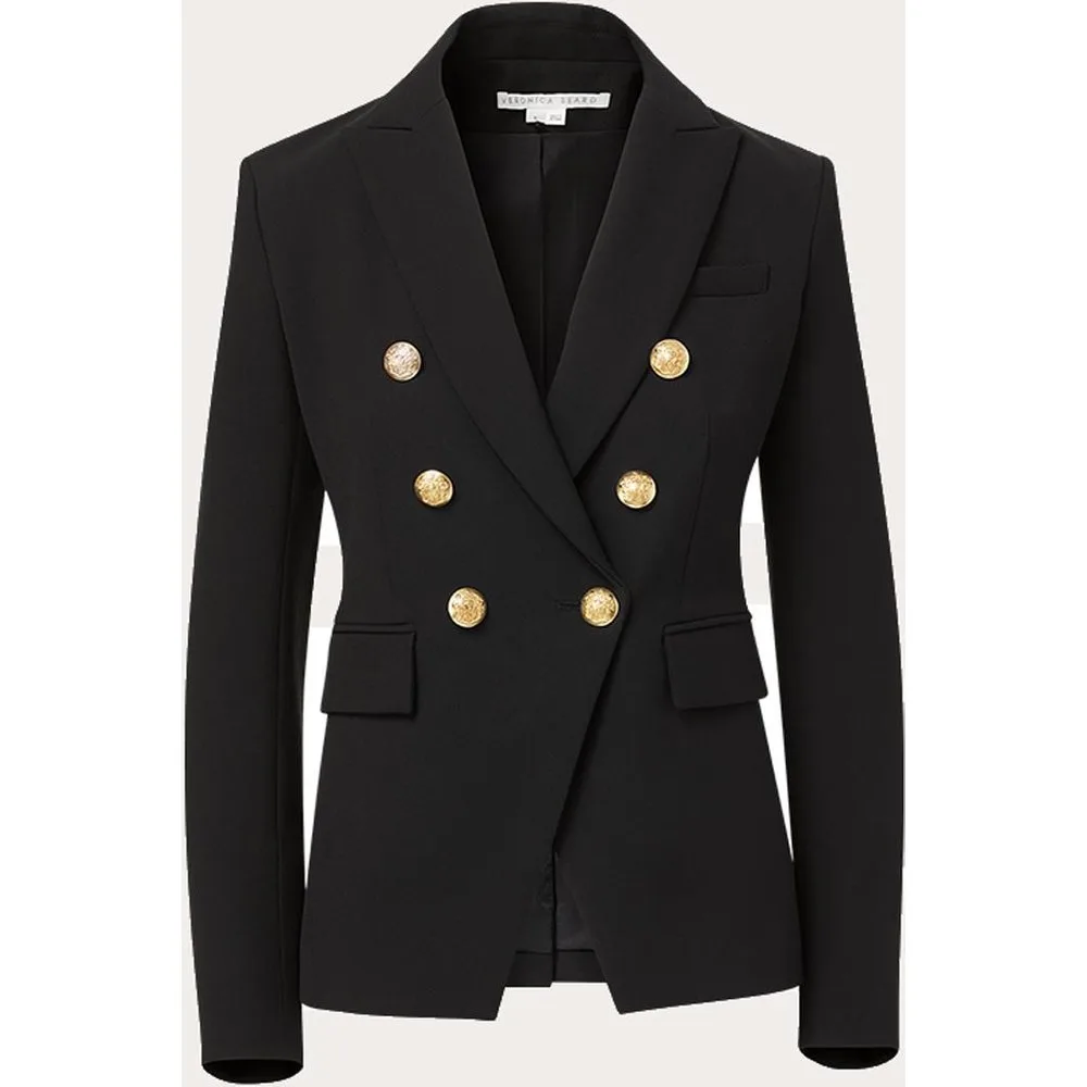 Chaqueta cruzada con botones metálicos - Veronica Beard - FashionsVida