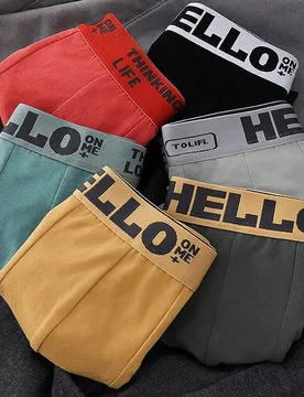 Piezas de calzoncillos bóxer de algodón transpirable para hombre, surtido aleatorio - Shein - FashionsVida
