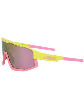 Lunettes de soleil de sport - Fusion Matt Pastel Brown W Pink Multi - Bleu - Bliz - FashionsVida