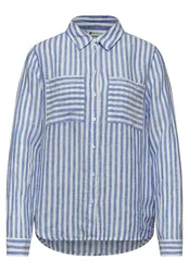 SOL_LTD QR Striped shirtcollar female