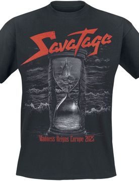 T-Shirt - Hourglass - Tour 2025 - 3XL bis 4XL - für Männer - Größe 4XL - schwarz - Lizenziertes Merchandise! - Männer - male