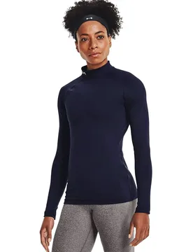 T-shirt à Manches Longues Coldgear Authentics Mockneck Midnight Navy / White XL - Under armour - FashionsVida