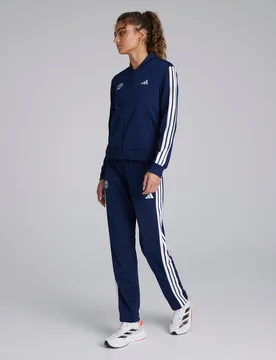 Manchester United x Womens Essentials 3-Stripes Tracksuit Blue L - Adidas - FashionsVida