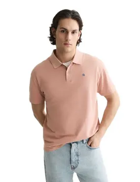 Polo à Manches Courtes 183608 Relaxed Fit Misty Rose L