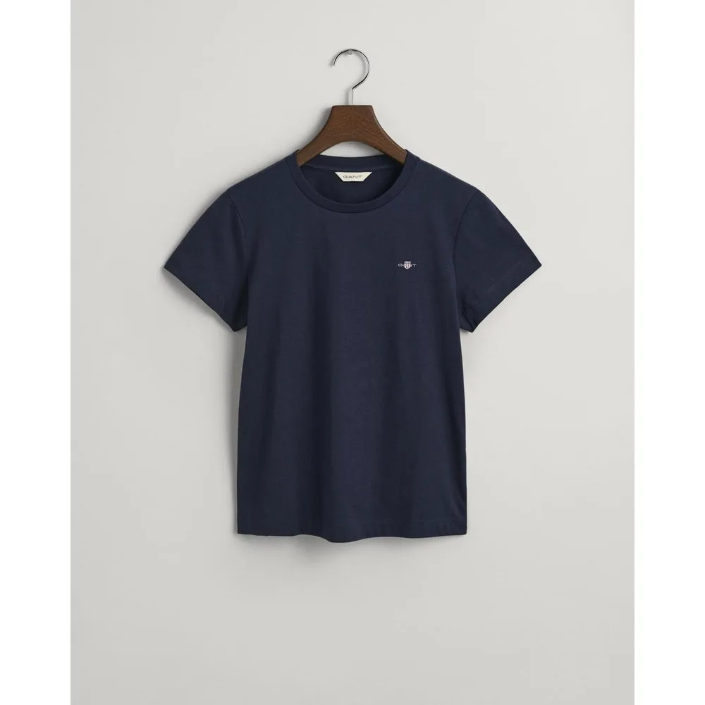 Camiseta de mujer de manga corta con logo - Gant - FashionsVida