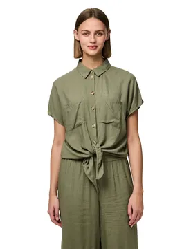 Camicia A Maniche Corte Pia Deep Lichen Green 2XL