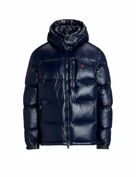 Chaqueta acolchada de plumón GORHAM GLOSSY azul oscuro XL - Ralph Lauren - FashionsVida