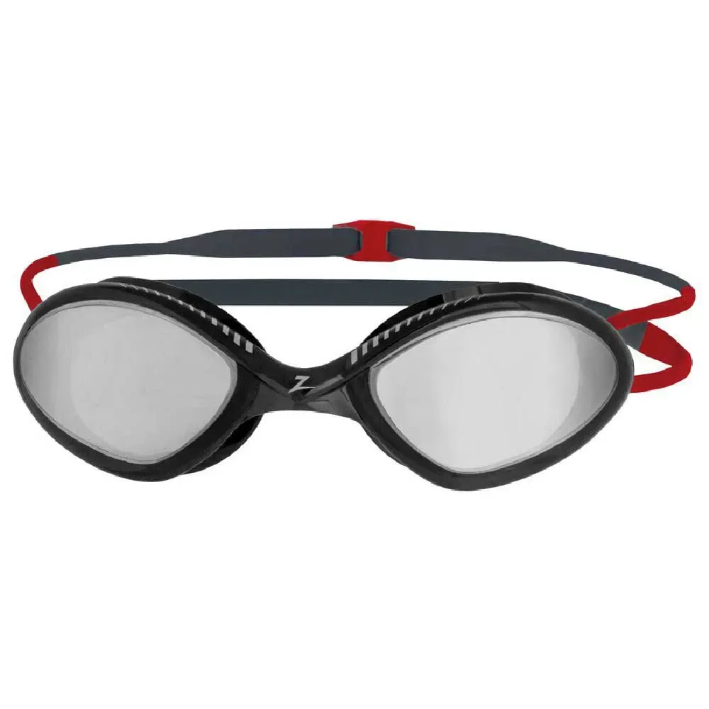 Tiger Titanium Mirror Swimming Goggles Grey Red R Men - Zoggs - FashionsVida