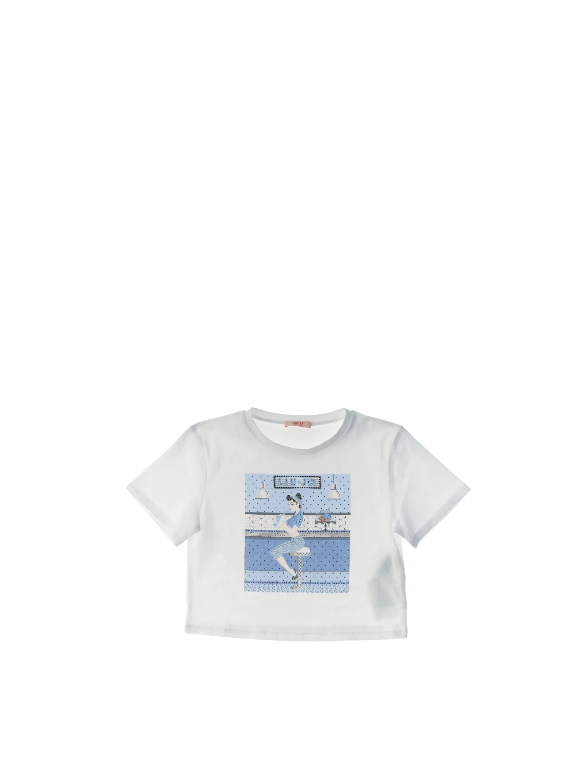 T-shirt girocollo JUNIOR BIANCO S - Liu jo - FashionsVida
