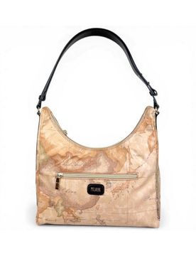 Borsa hobo Soft Petals Donna Nero in Pelle