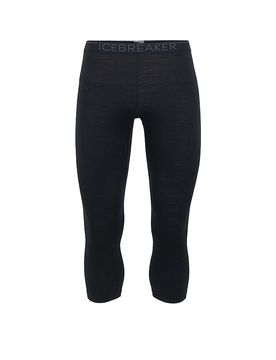 Pantalon de sport 3/4 Merino 200 Oasis noir M