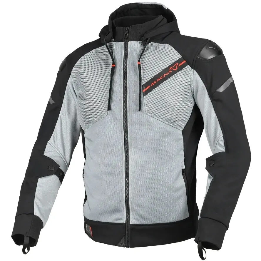 Giubbotto Moto Brero Grigio / Nero taglia M - Macna - FashionsVida