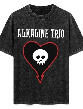 Alkaline trio music band logo T-Shirt Plus Size Basic Short Sleeve Top - Aliexpress - FashionsVida