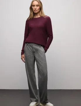 Langarmpullover female Rot - Street One - FashionsVida