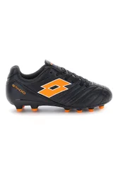 Scarpe calcio nere con tacchetti arancioni STADIO 705 FG JR 38