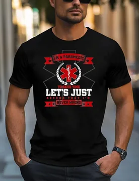 Paramedic EMT EMS Emergency Medical Technician Med pattern -100% cotton summer short-sleeved O-neck men's printed T-shirt - Aliexpress - FashionsVida