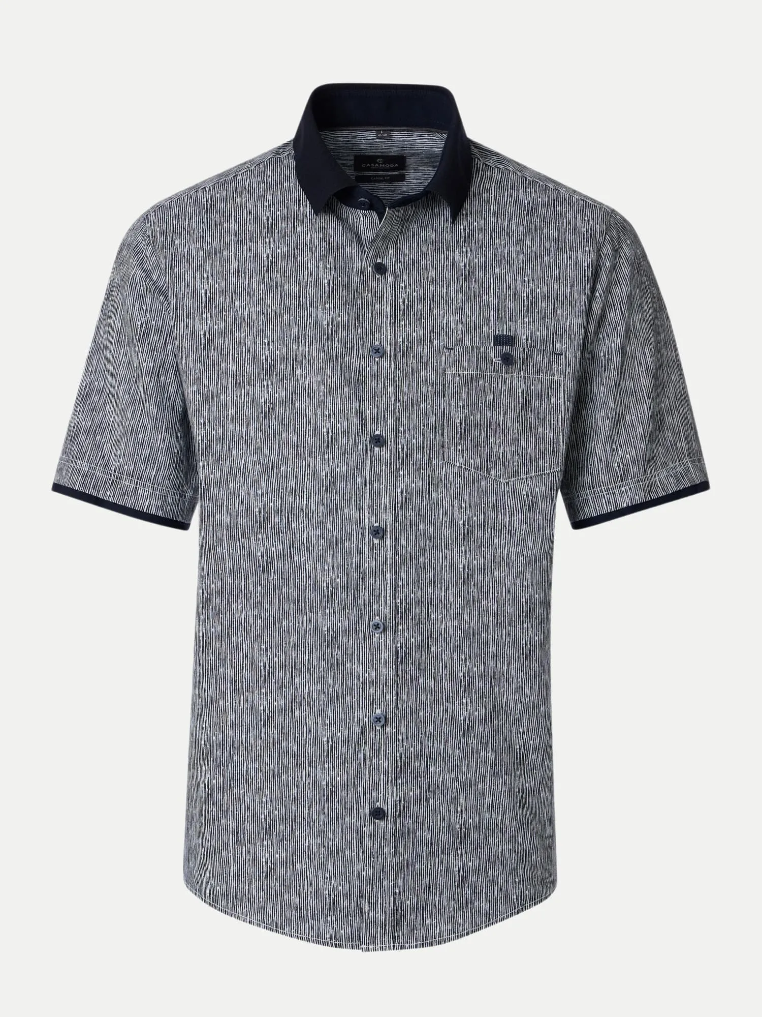 Hemd mit Polokragen Grau 3XL - Casamoda - FashionsVida