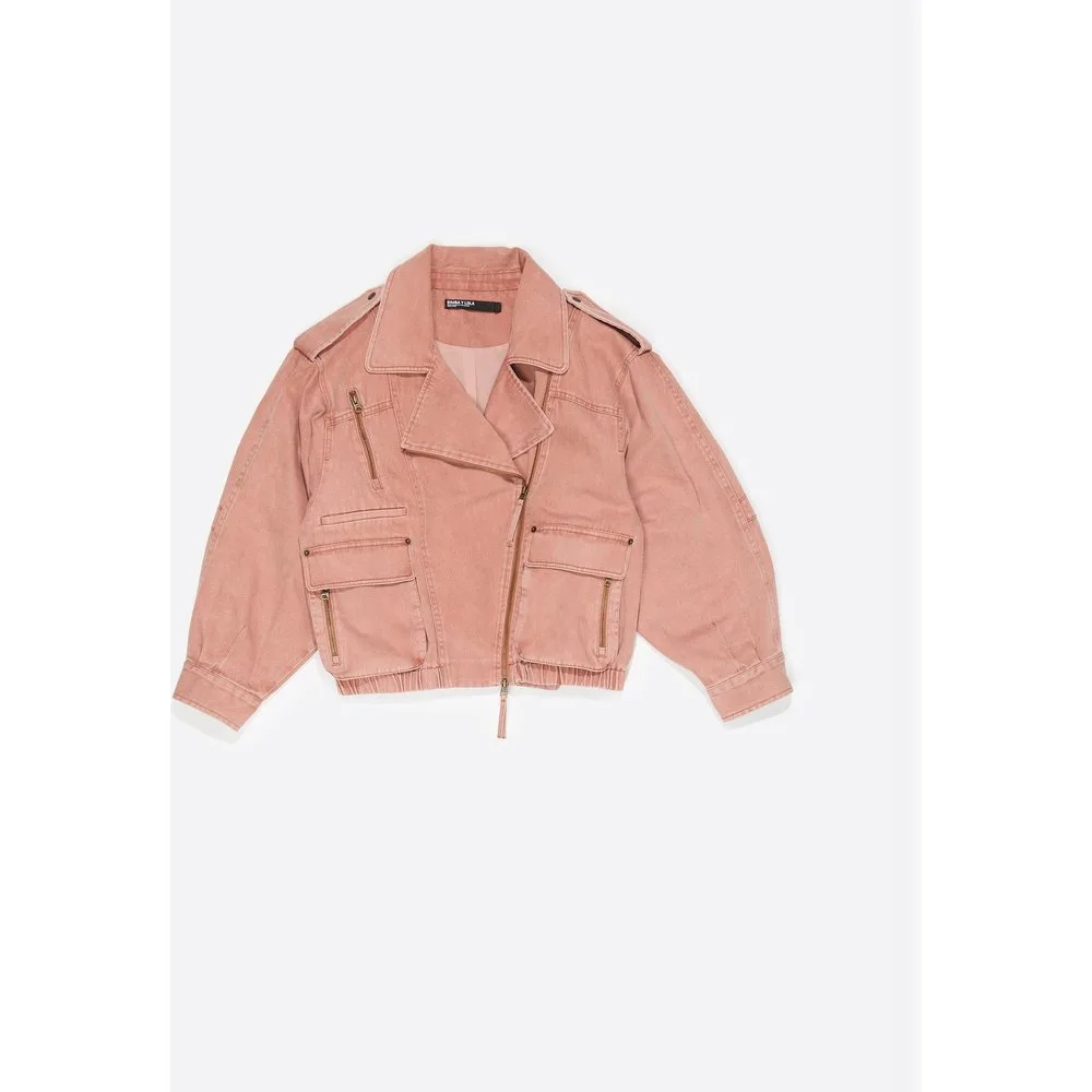 Cazadora vaquera de mujer cruzada denim - Bimba y Lola - FashionsVida